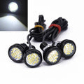 2X 12LED 12V White Parking Lights for Auto Daytime Running
