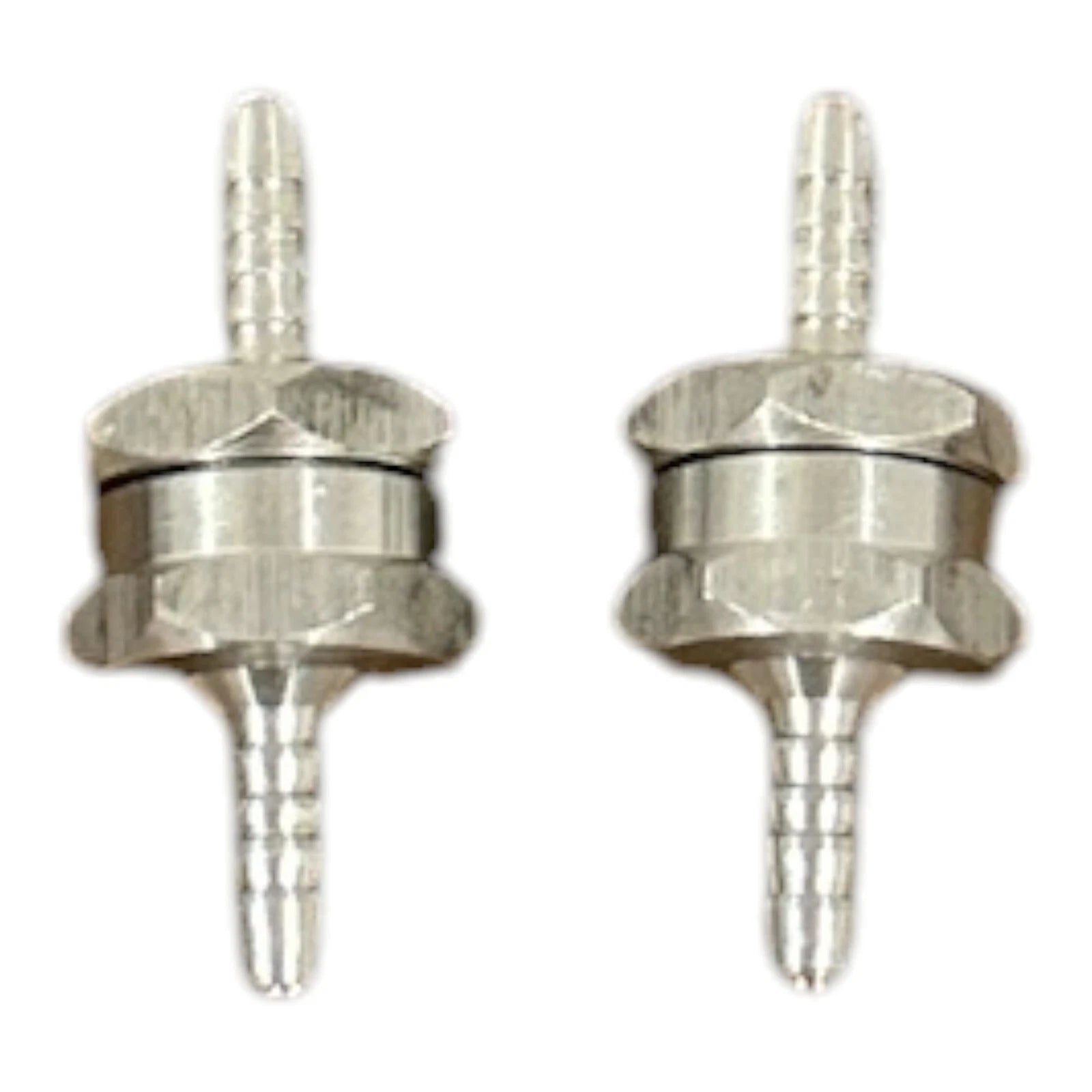 2X Fuel Check Valve for Diesel Gasoline 6mm OD (Inline Non Return)