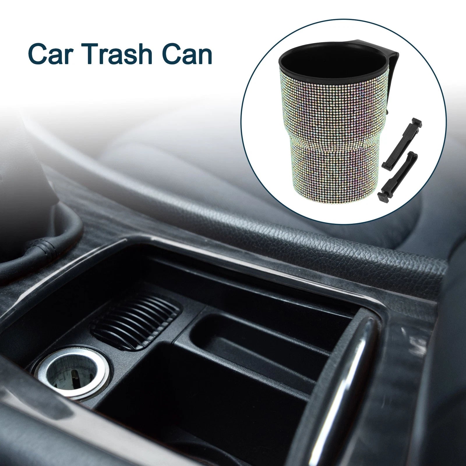 Portable Car Trash Can for Universal Use (1 Pc)