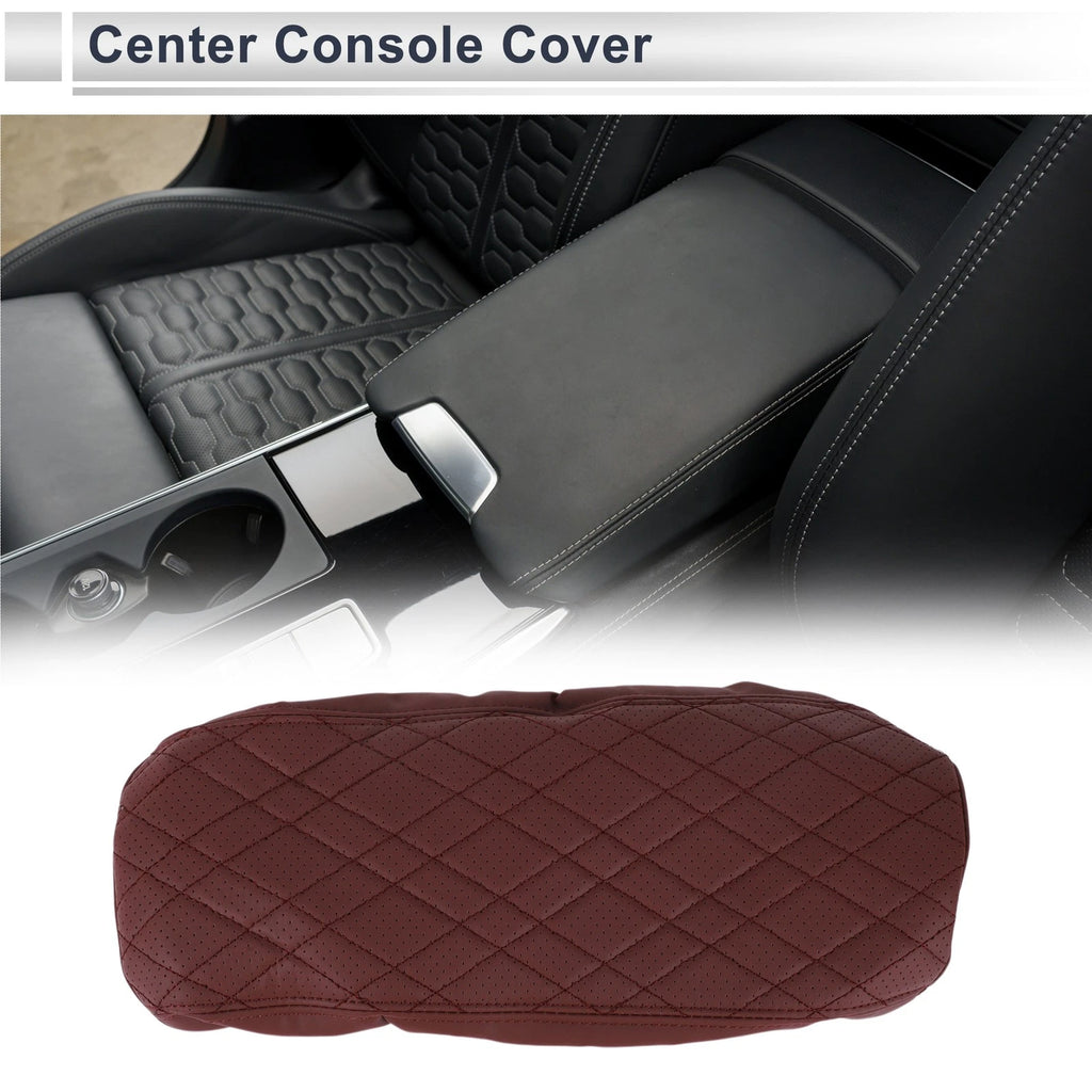 Car Center Console Cover for BMW i3 (2022–2024) Wine Red 1 Pc