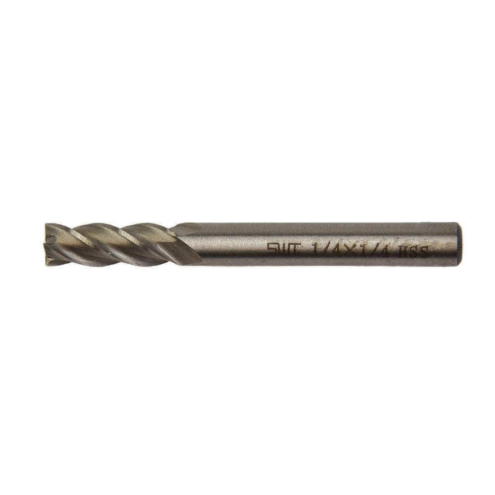 5pcs End Mill Cutter Set for Metalwork (Straight Shank 1/4" x 1/4")