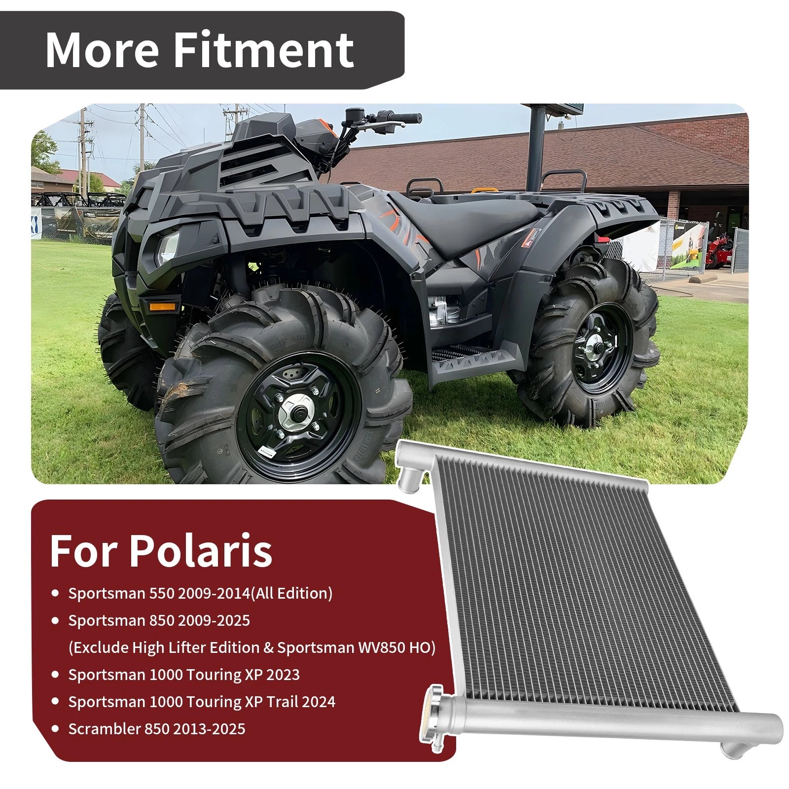 Radiator for Polaris Scrambler 850 XP 850 (2013–2025) 1240404