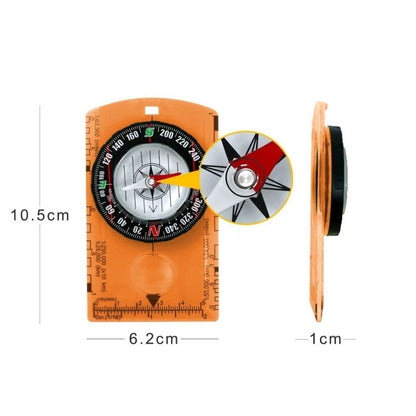 Acrylic Map Scale for Compass Integration (Hiking Camping)