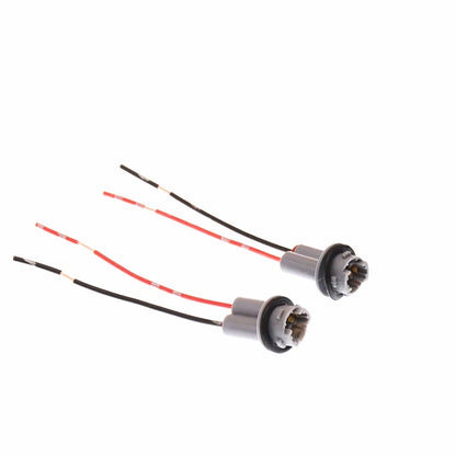 2x LED Bulb Holder For Instrument Turn Signal Light Pre-Wired Socket T10 T13 T15