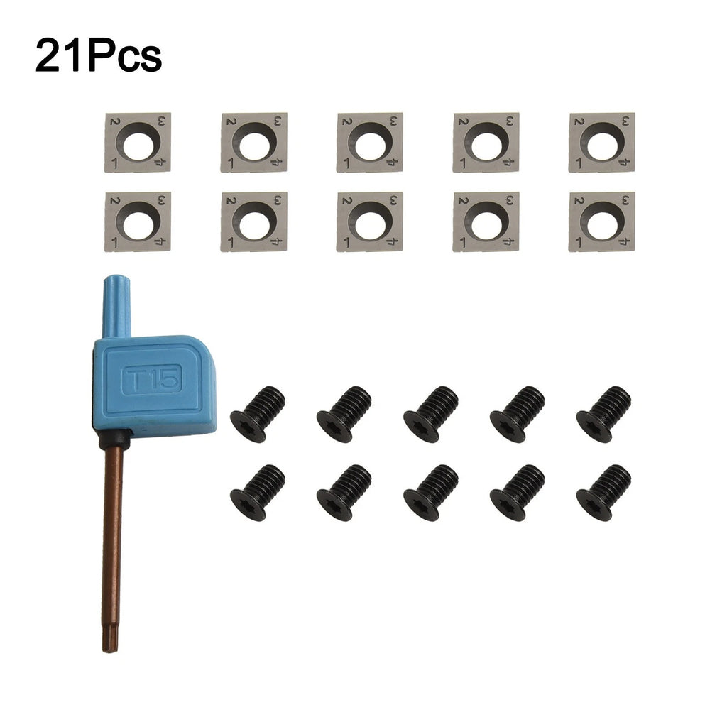 Set of 4 Tungsten Blade Inserts for Woodworking Tools