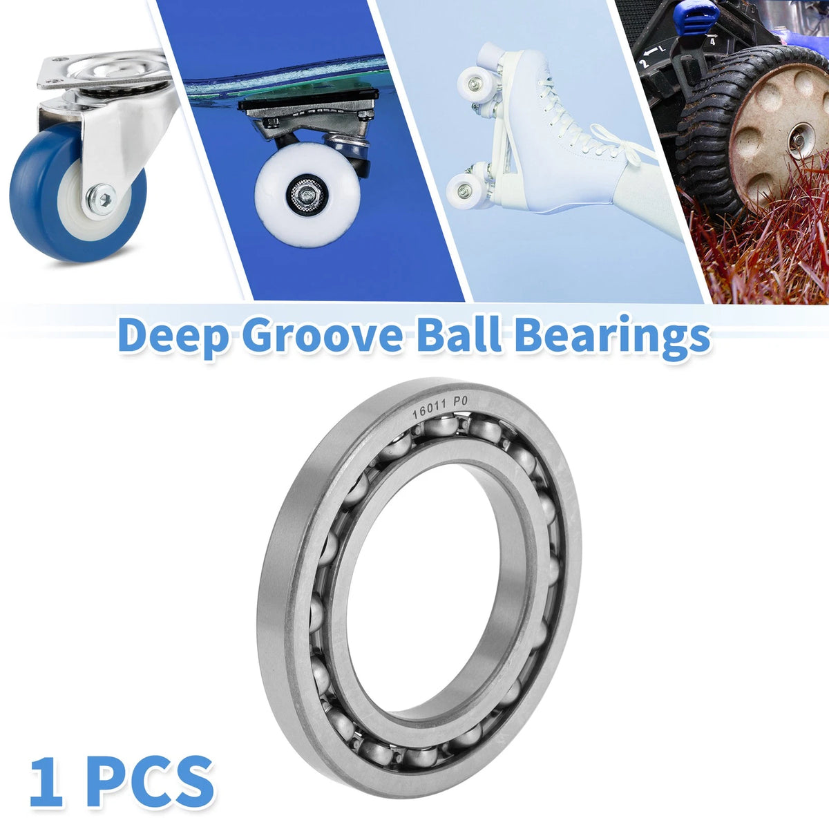 Deep Groove Ball Bearing 55x90x11mm for Scooter Skateboard (P0)
