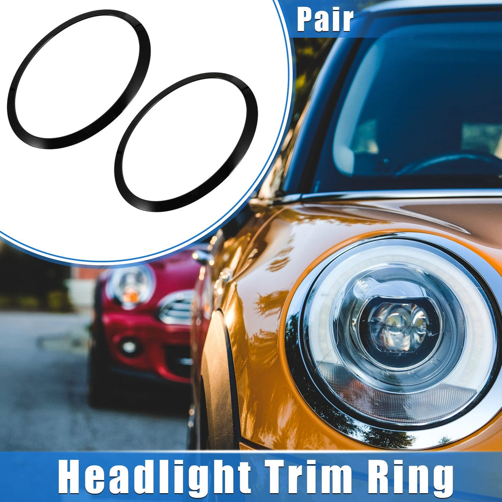 Front Side Headlight Trim Ring Replacement for BMW Mini F55 F56 F57 (2014–2021)