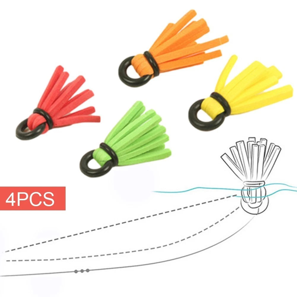 4pcs Yarn Strike Indicator for Fly Fishing (High Visibility Foam)