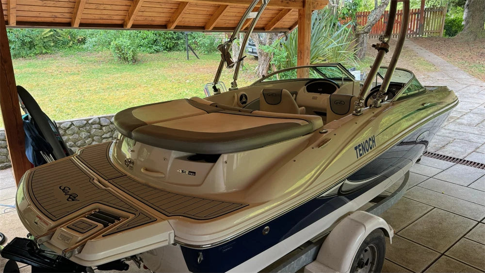 EVA Foam Teak Flooring Mat for Sea Ray 185 Sport (2010)
