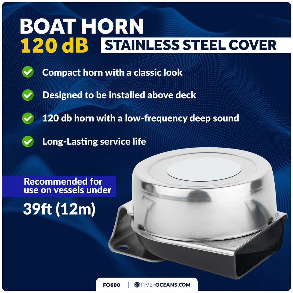 Single Electric Boat Horn for Five Oceans (12V FO600)