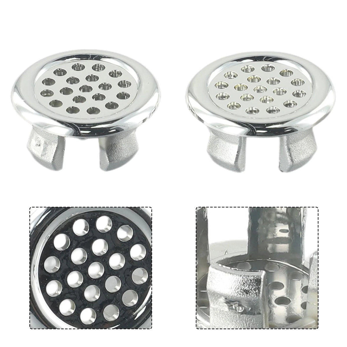 Chrome Overflow Ring Cover for Basin Sink Replacement