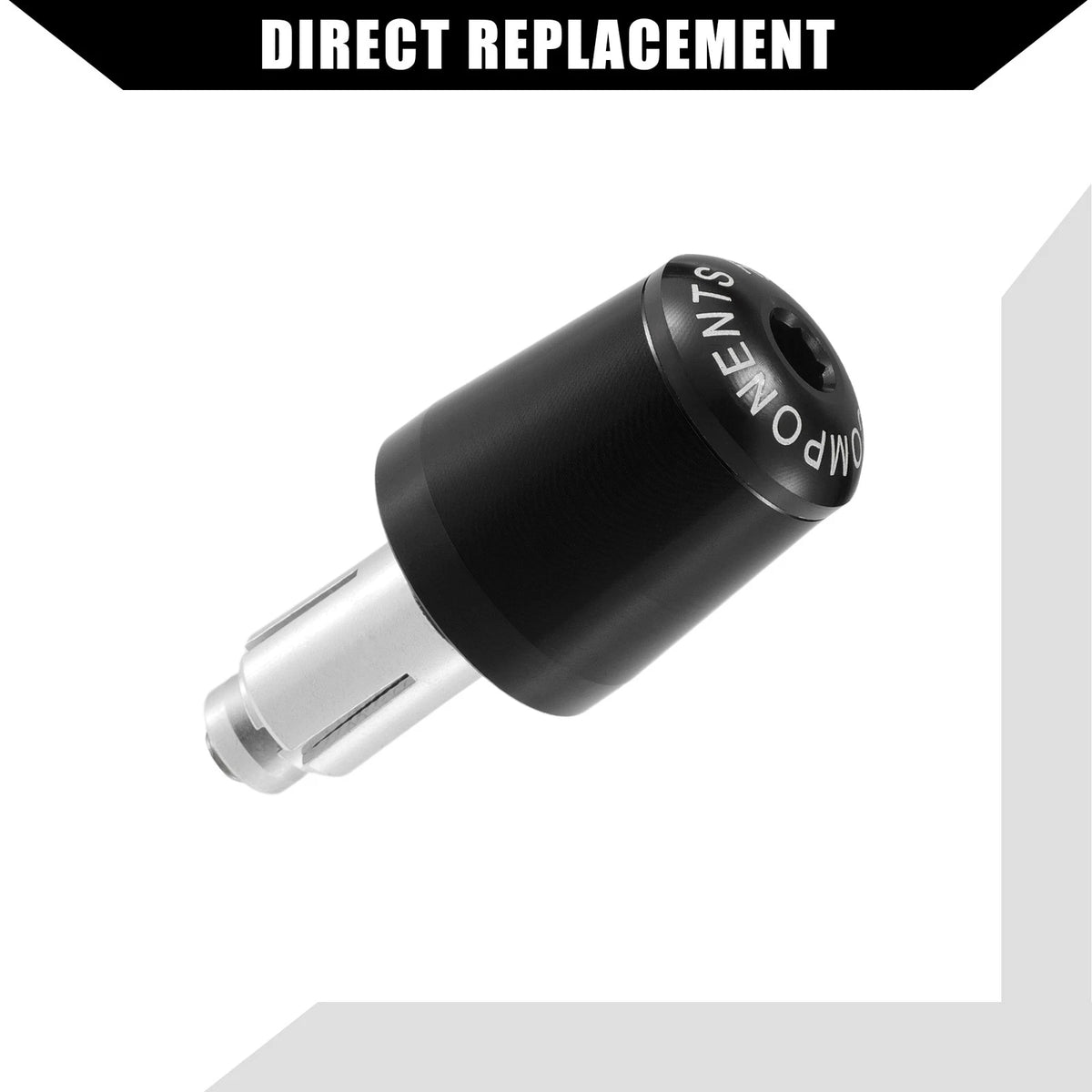 2 Pcs Handlebar End Plug 7/8" for Honda Motorcycle Black