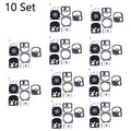 Set of 10 Carburetor Repair Parts for ZAMA RB-5 RB-7 RB-11 RB-14 C1S-S1 S1A S1B S1C