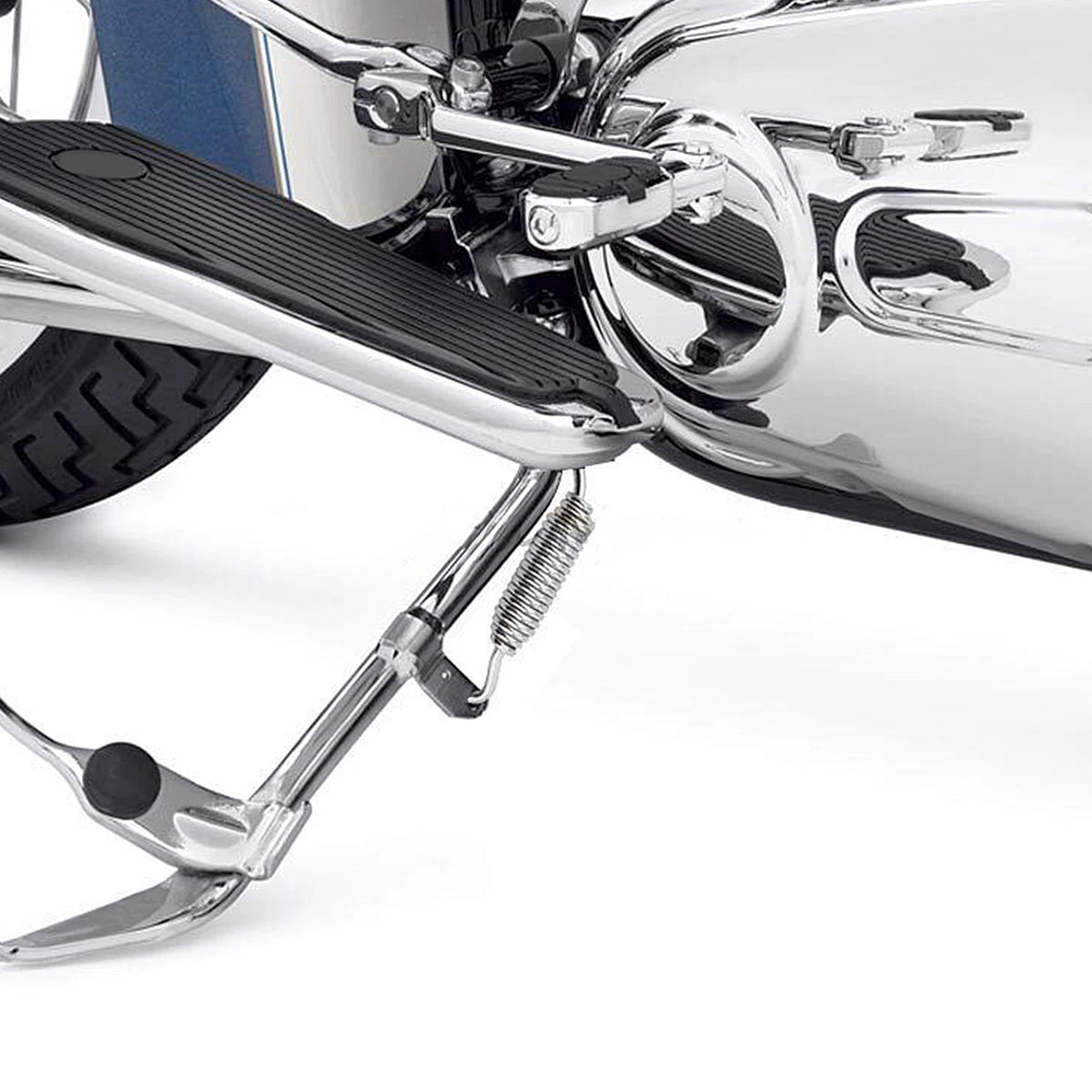 Chrome Kickstand Jiffy Spring Stand for Harley-Davidson Softail (2007–2017)
