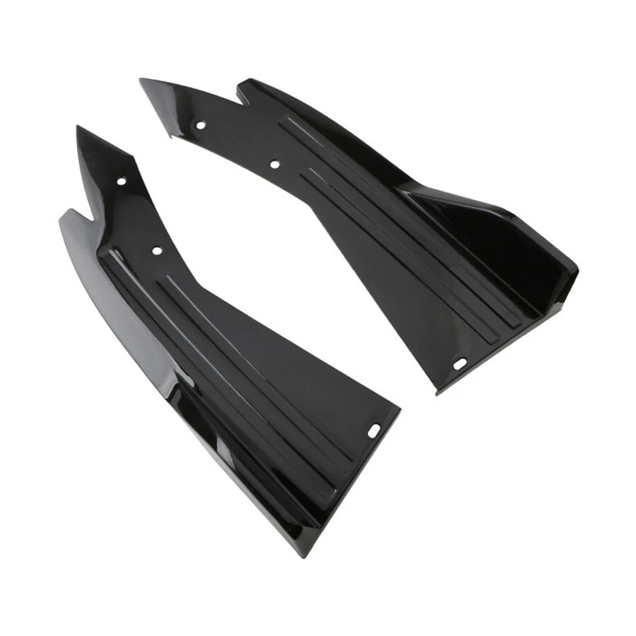 2Pcs Side Rear Bumper Spoiler Lip Diffuser Winglet for Universal Fit