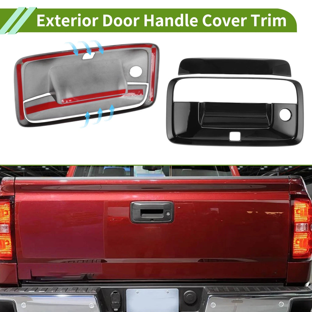Tailgate Trim Cover Exterior for Chevrolet Silverado 2014-2017