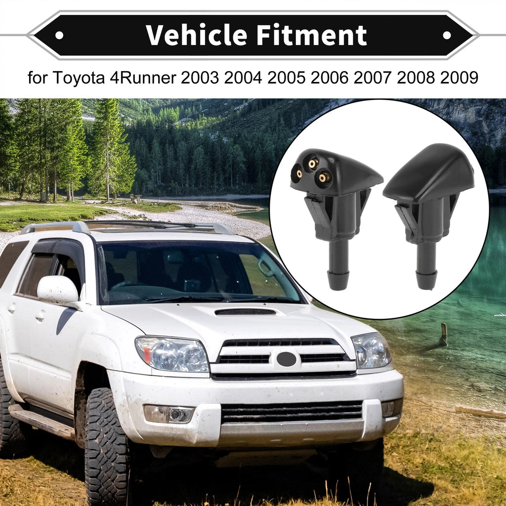 2x Windshield Wiper Washer Nozzle Spray Jet for Toyota 4Runner (2003–2009)