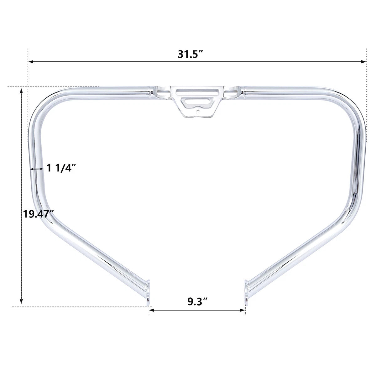 Chrome Engine Guard Crash Bar for Harley Softail Heritage Classic (2018–2023)