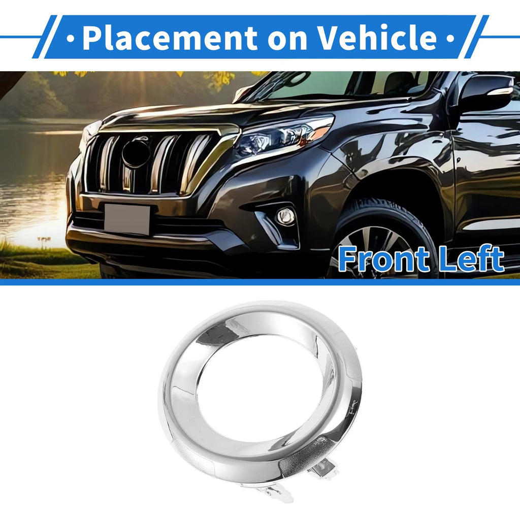 Front Left Fog Light Grill Replacement for Toyota Prado (2013–2017)