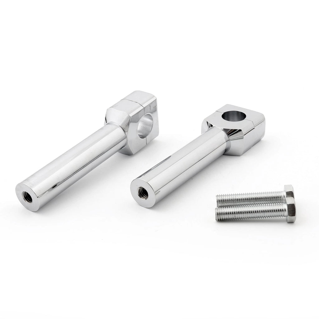 6" Motorcycle Handlebar Riser Set for 1" Bar Chrome (Fitment Specific)