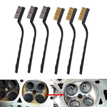 6X Scrubbing Brass Brushes for Woodworking Cleaning Tools