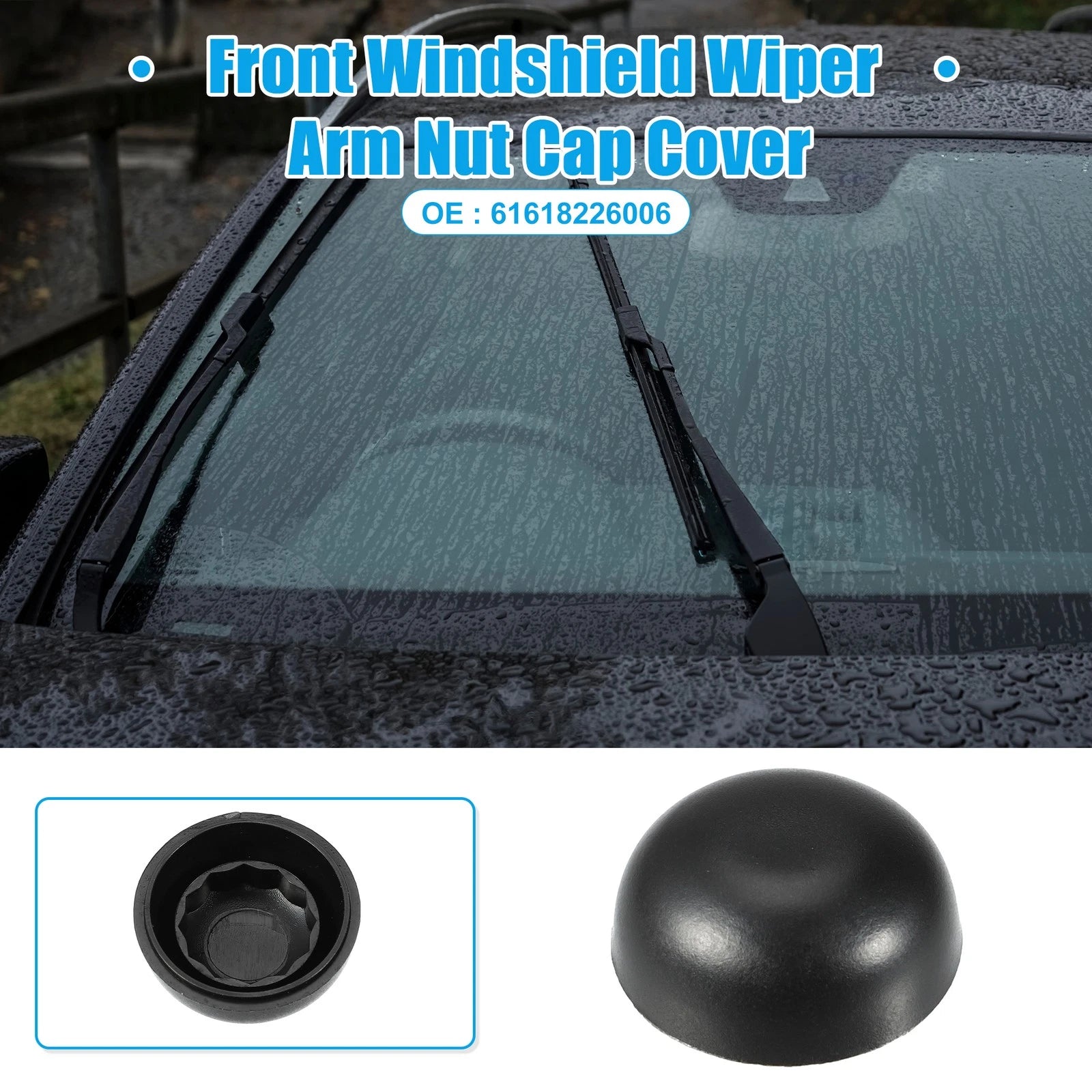 Front Windshield Wiper Arm Nut Cap Replacement for BMW 325Ci 330Ci (2001–2006)
