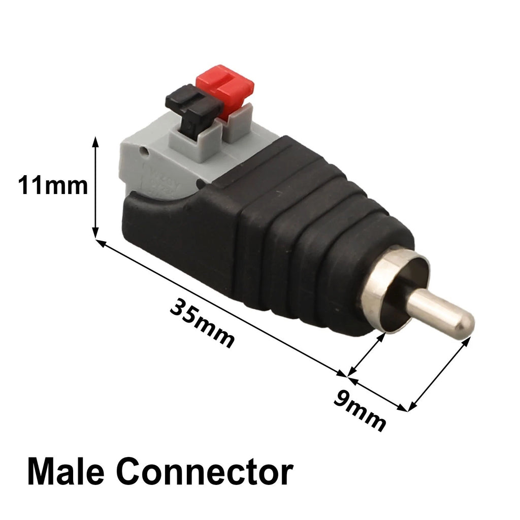 Speaker Wire AV Cable Connector Adapter for Easy Connection