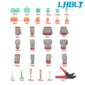 2X DT Connector Kits 2-12 Pin for LABLT (Size 16 Solid Contacts)