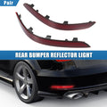 Rear Bumper Reflector Light for Mercedes-Benz ABS Red Black (1 Pair)