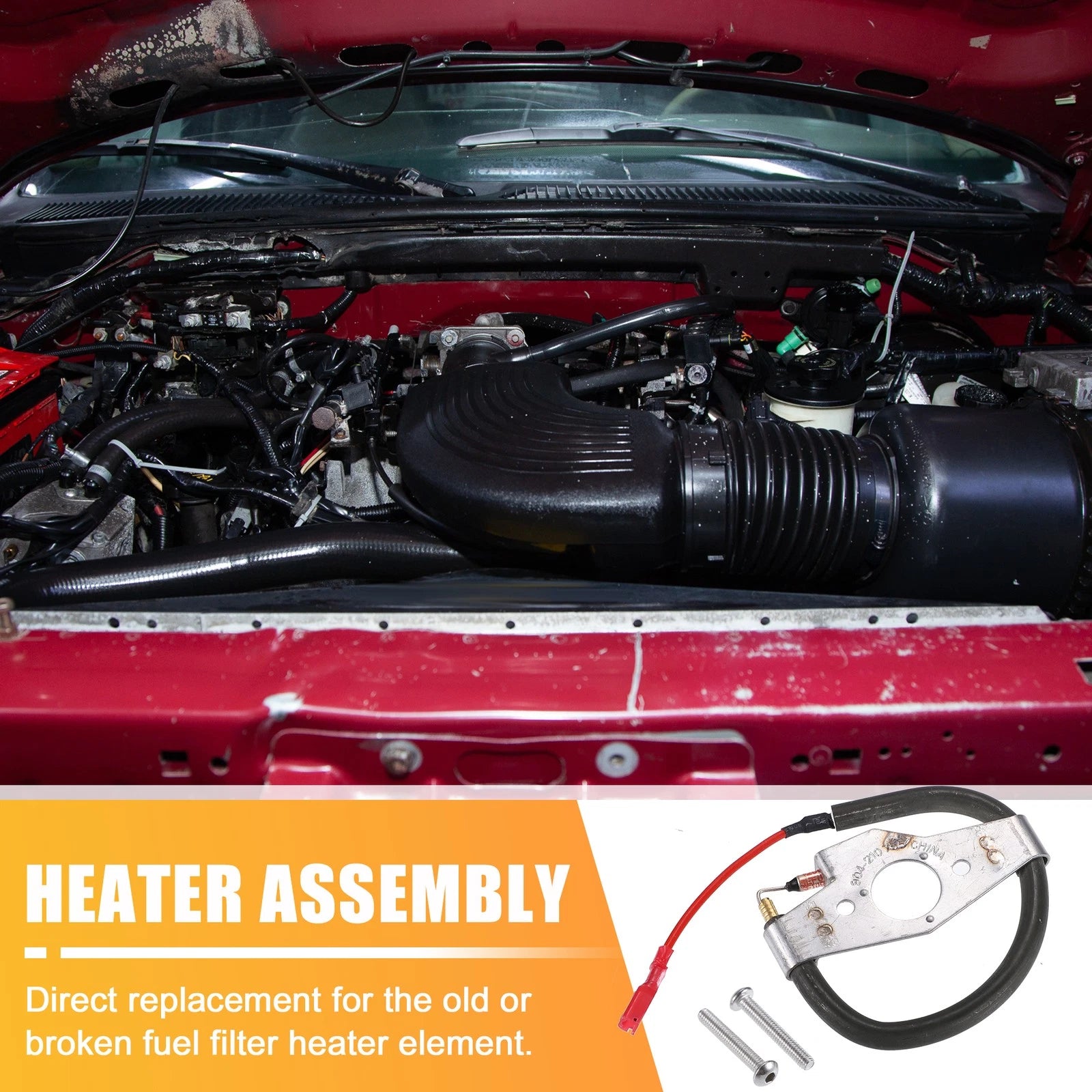 Fuel Filter Bowl Heating Element Replacement for Ford F250 F350 (1999–2010)