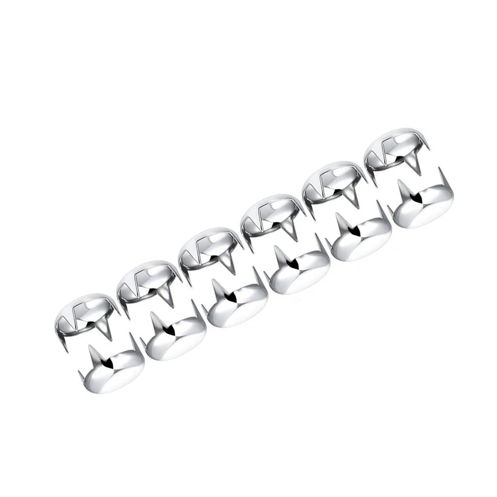 100 Pcs 16mm Silver Dome Rivets for Leathercraft Projects