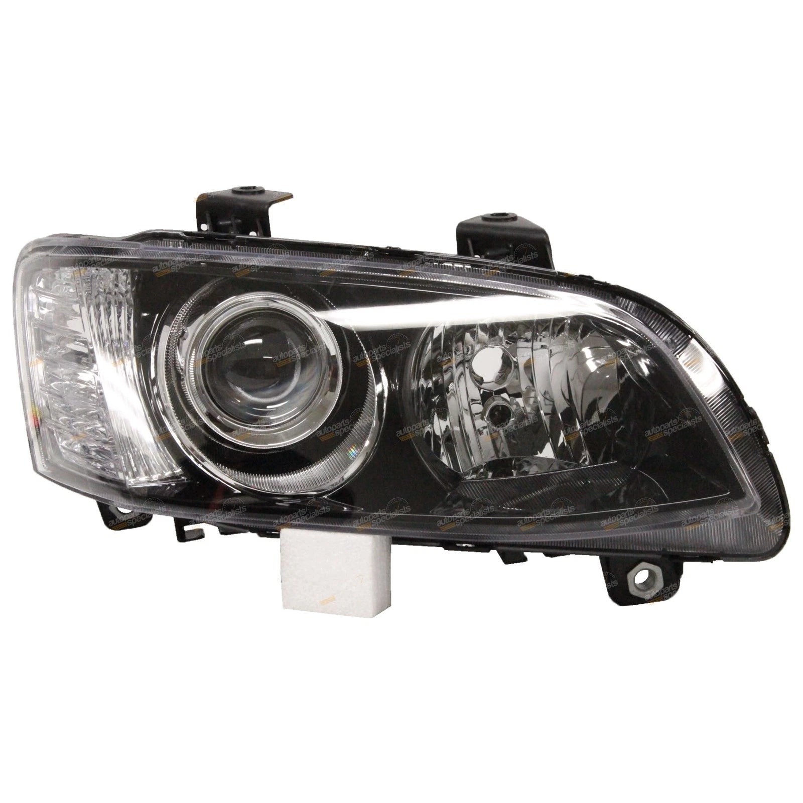 2X Black Projector Headlights for Holden Commodore VE Series 2 (2010–2013)