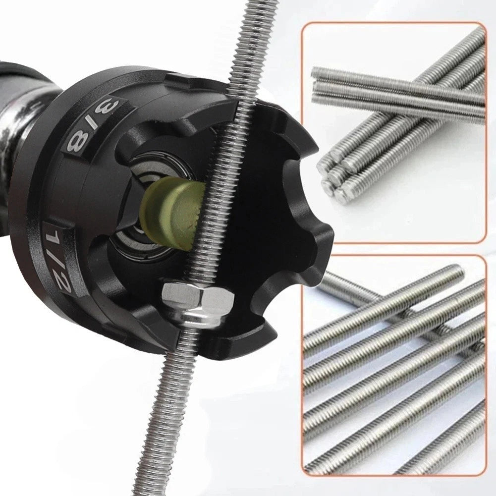 Nut Driver Adapter for Electric Drills (Fits 1/4, 3/8, 1/2 Threaded Rods)