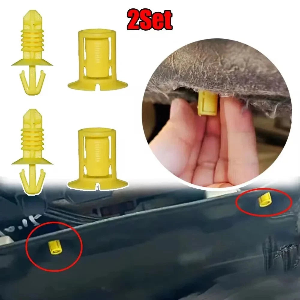 Set of 2 Front Dash Insulator Clips for Ford C-Max, Focus (2013–2018) 1310861, 1310862