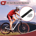 14G Bicycle Wheel Spokes Carbon Steel 181 mm Replacement Set for Universal (—–—)
