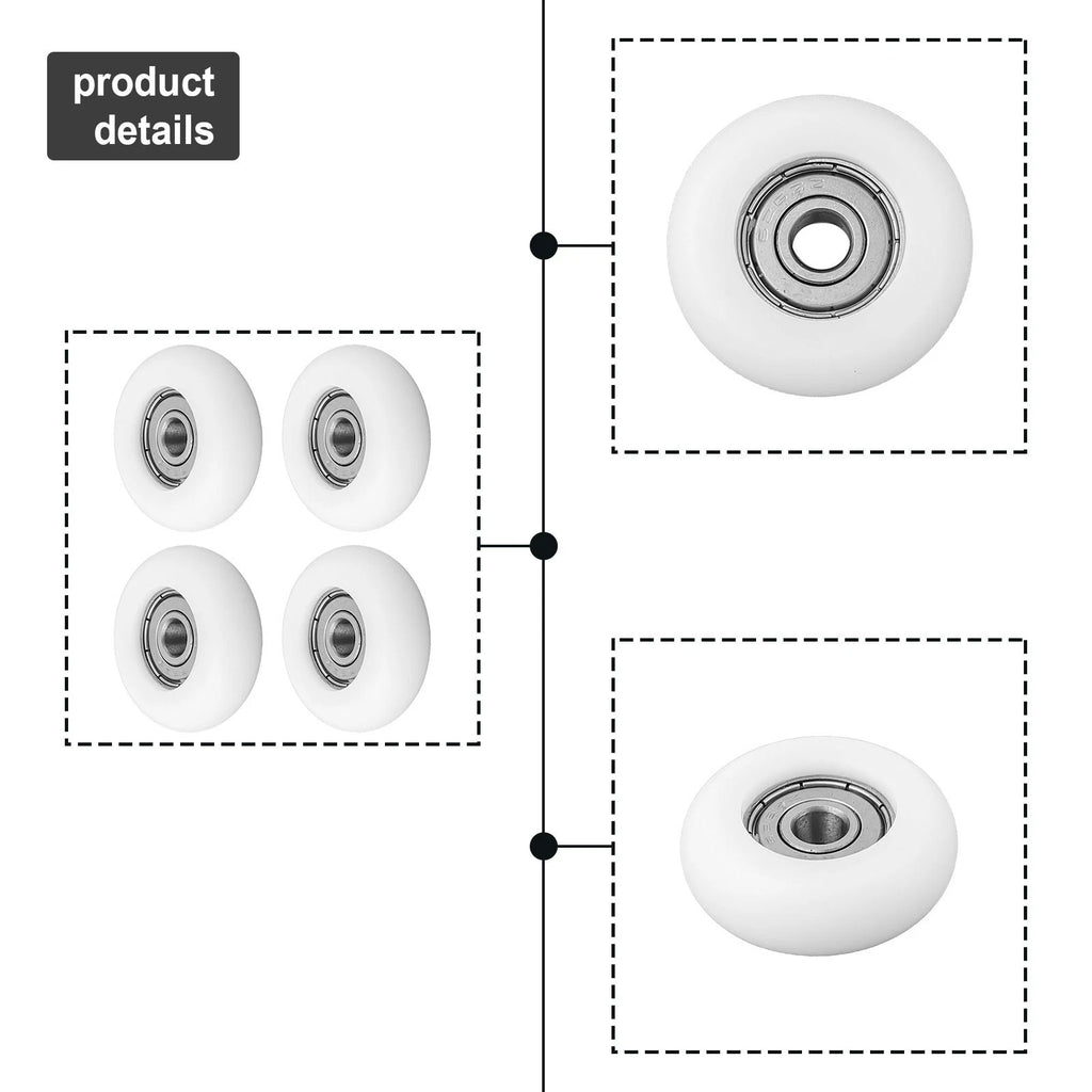 Nylon Wheel with 626Z Bearing for Various Applications (Universal)