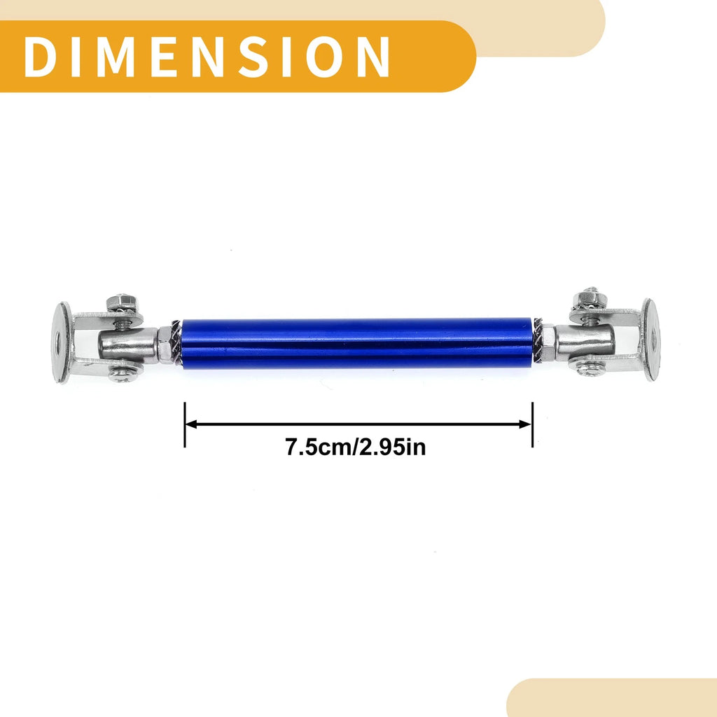 2X Adjustable Front Bumper Lip Splitter Strut for Universal Fit (No Drilling)