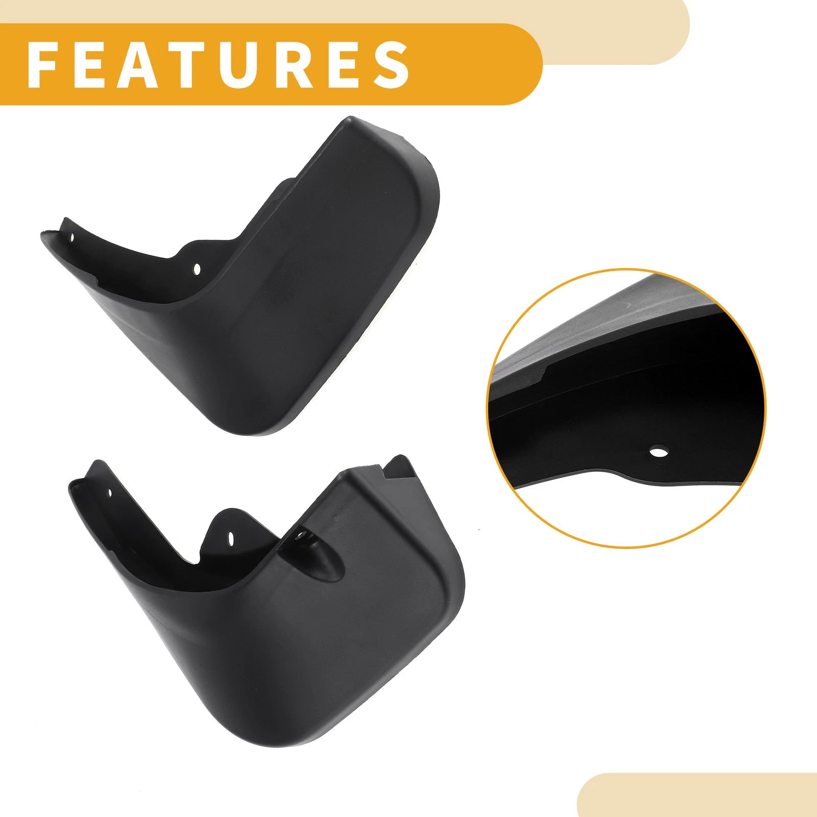 Set of 2 Front & Rear Mud Flap Splash Guards for Citroen C5 (2008–2017)