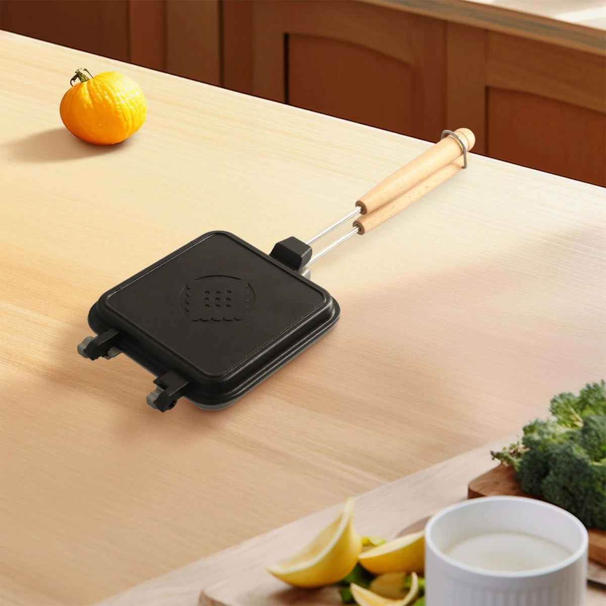 Breakfast Sandwich Maker Pan Non-slip 13 cm for Kitchen