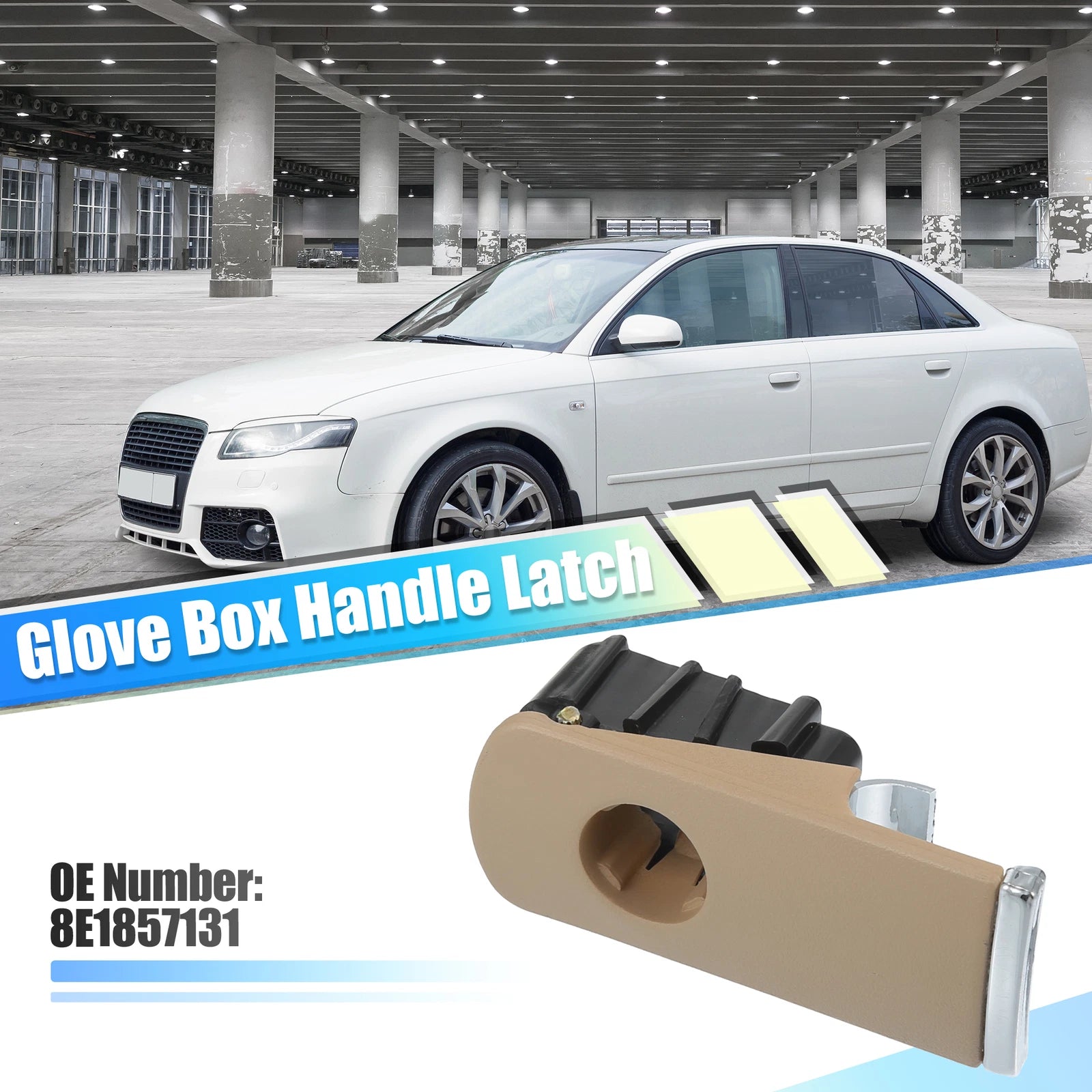 Glove Box Latch Handle with Hole Replacement for Audi A4 B6 B7 (2002–2007)