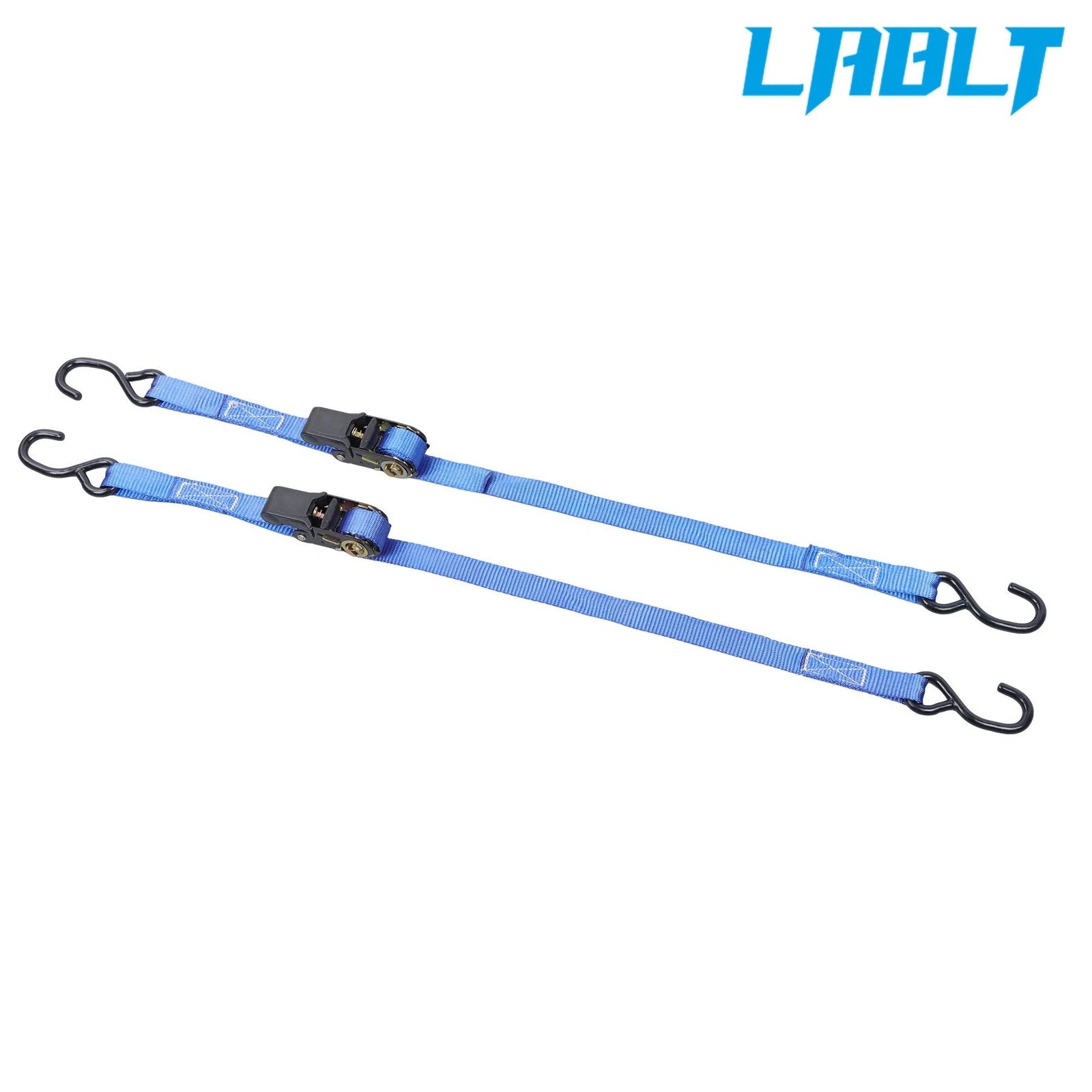 2X 1" × 4ft Heavy Duty Tie Downs Ratchet Straps for Universal Use (2400Lbs)