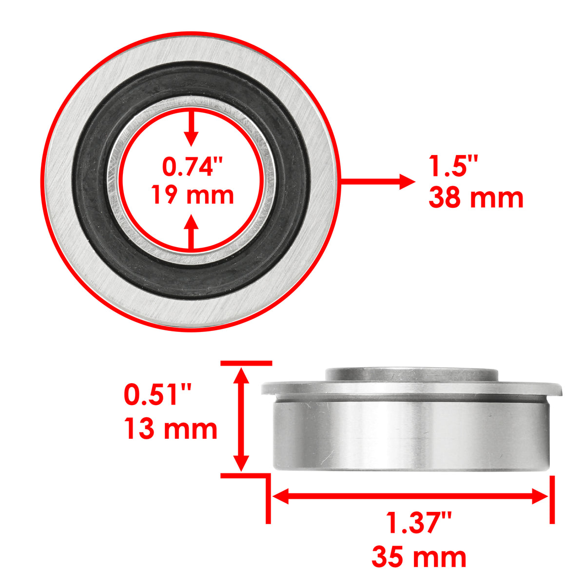 Spindle Bushing Kit for John Deere LX255 LX266 LX277 LX279 (1989–1999)