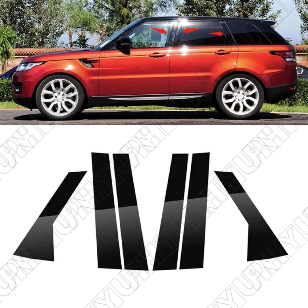Set of 6 Car Pillar Post Covers for Range Rover Sport (2014–2022)
