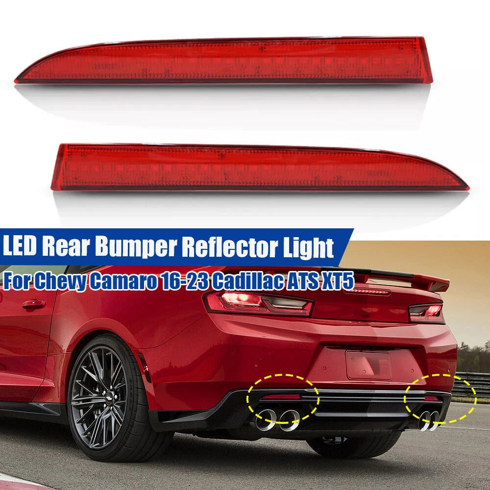 LED Rear Bumper Reflector Lamp for Chevy Camaro (2016–2023), Cadillac ATS XT5 (2013–2017)