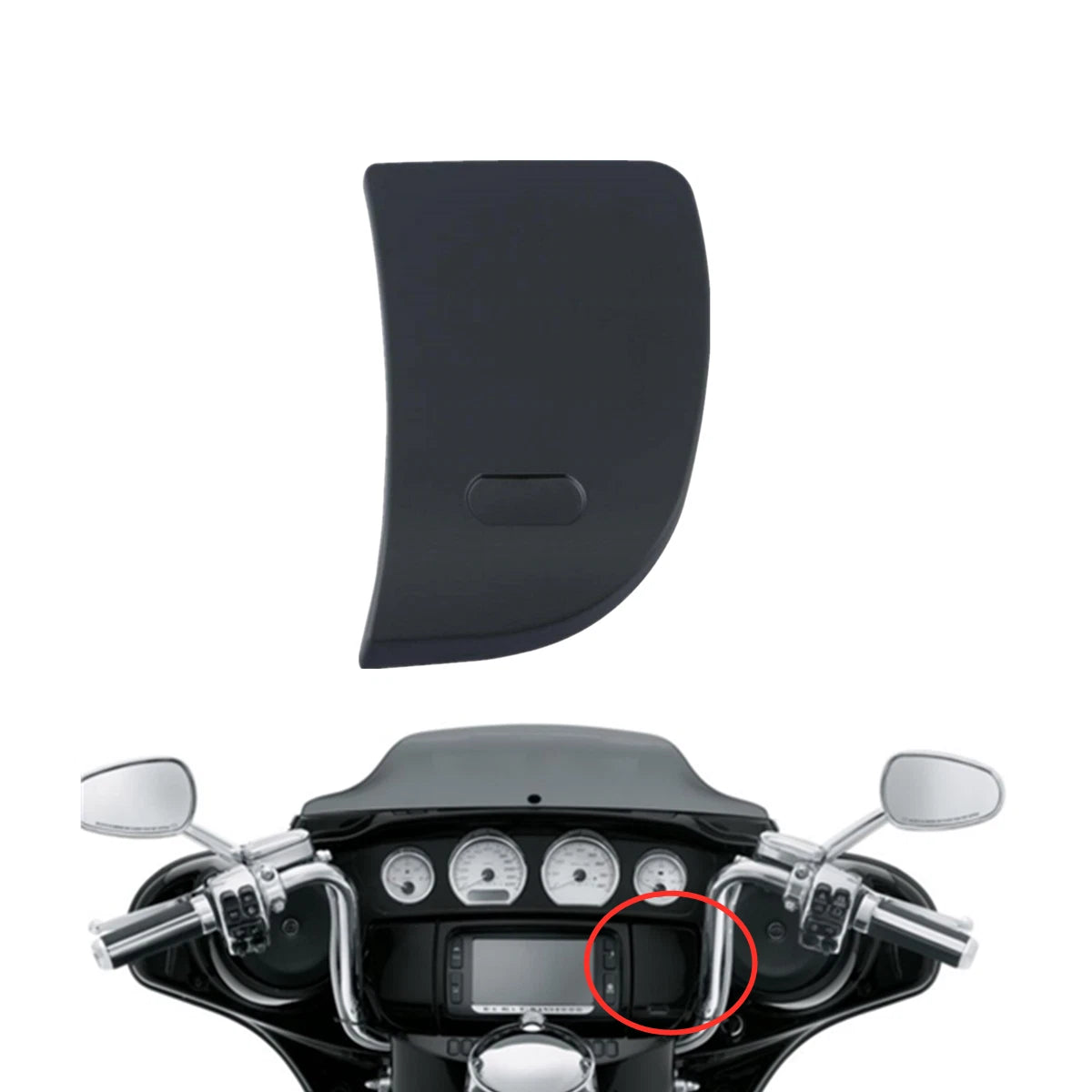 Inner Speedometer Fairing Media Door for Harley Electra Glide (2014–2023)