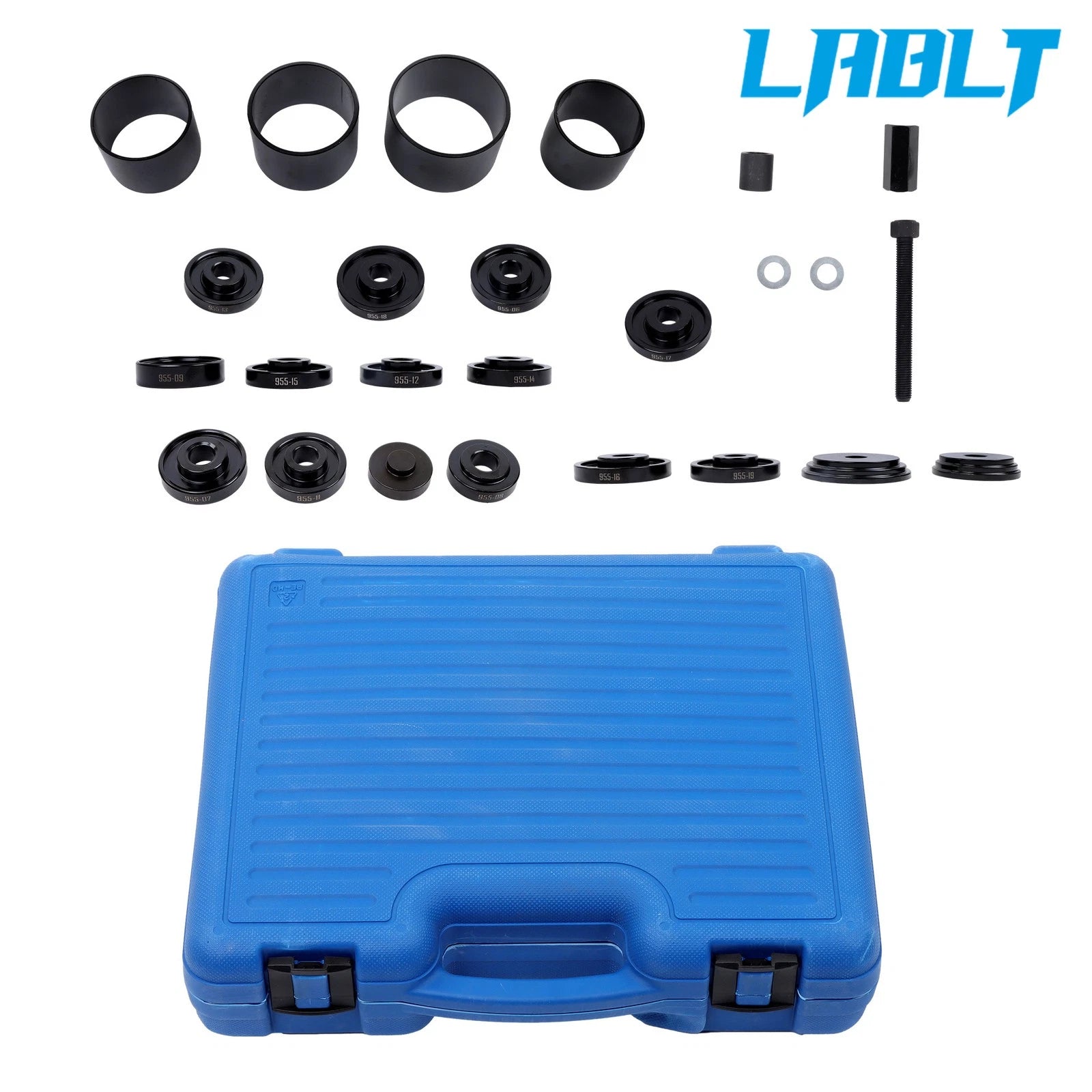 25-Piece Front Wheel Drive Bearing Puller Kit for Various Makes Models