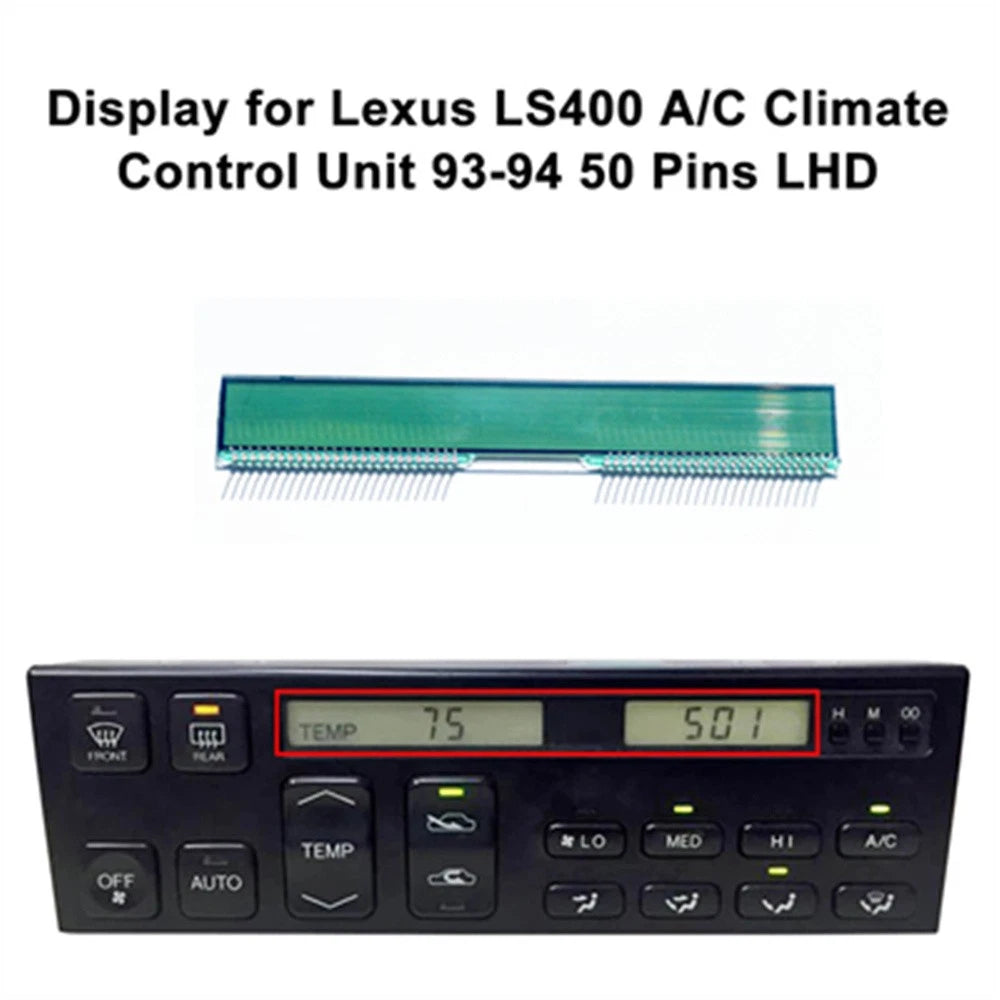 A/C Climate Control Unit 50Pins LCD Display for Lexus LS400 (1993–1994)
