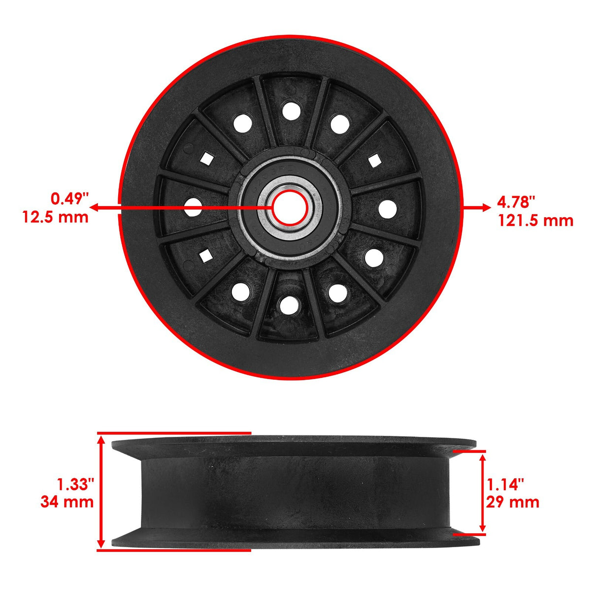 Deck Pulley Replacement for Murray Simplicity Snapper (2010–2018)
