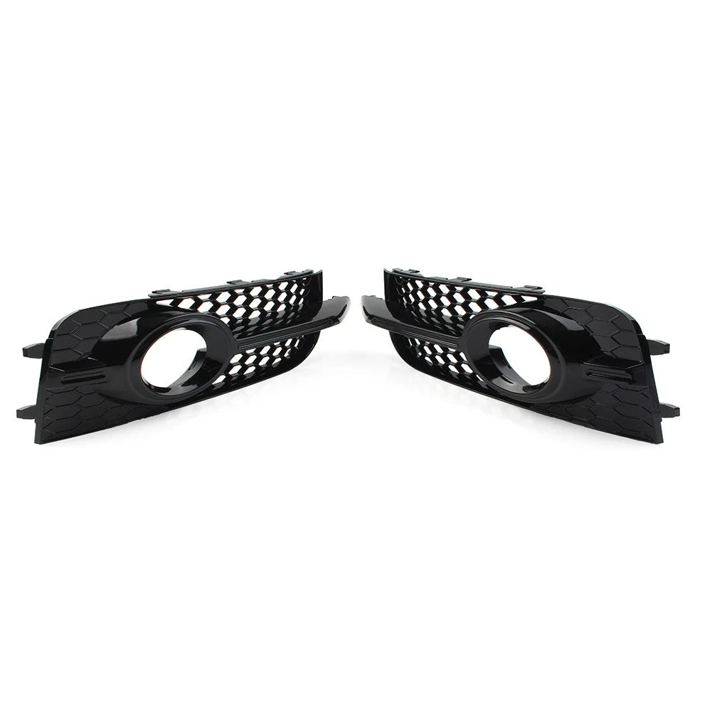 Front Bumper Honeycomb Fog Light Grille Cover for Audi A1 8X S1 (2010–2014)
