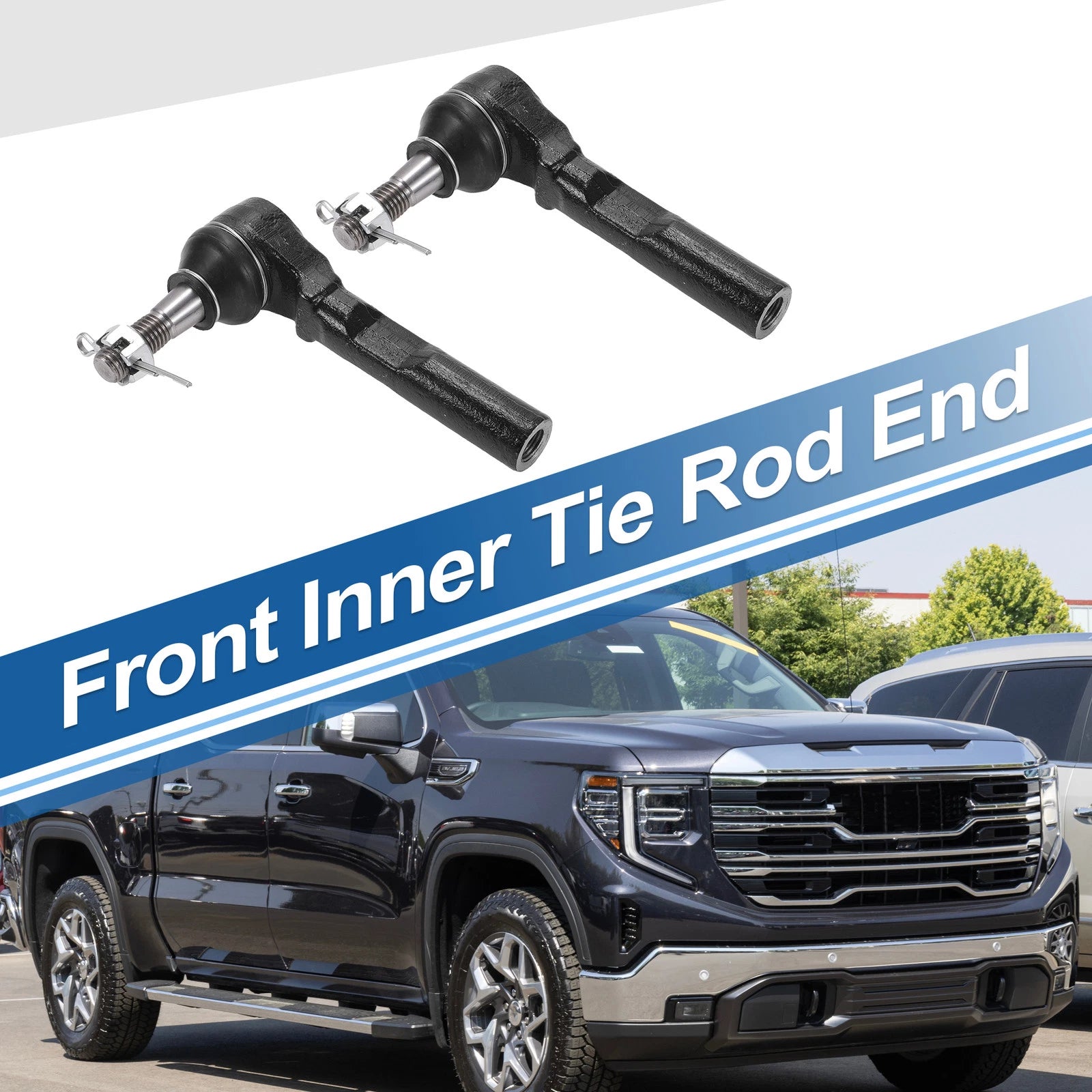 2pcs Front Outer Tie Rod End Links for GMC Savana 1500 (2003–2014) No. ES80311